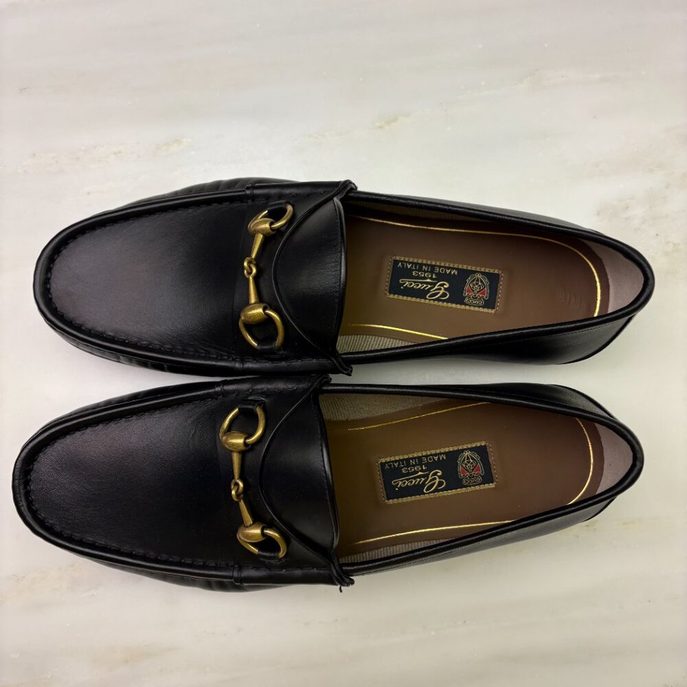 Brand New In Box! Beautiful Black 1953 Gucci Men's Loafers - 9.5 UK/10.5 US - Picture 11 of 12